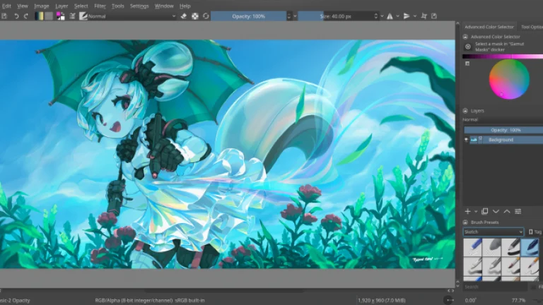 Wayland dostal správu barev a HDR, Krita podporu Qt6