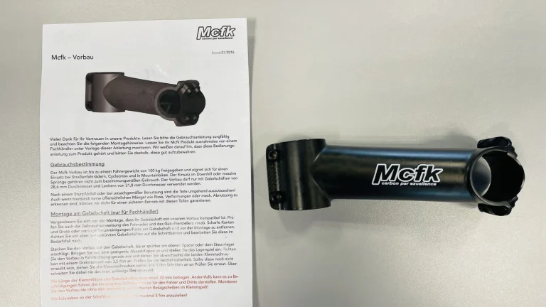 Představec Mcfk Stem -6°