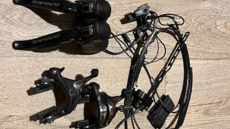 Sada Shimano Dura-Ace Di2 2x10s, typ 79xx, jeden z prvních PROTO-TYPE, kompletní bez klik