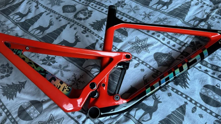 Rám GHOST Lector FS Pro Black/Lava Orange+tlumič Rock Shox Sid