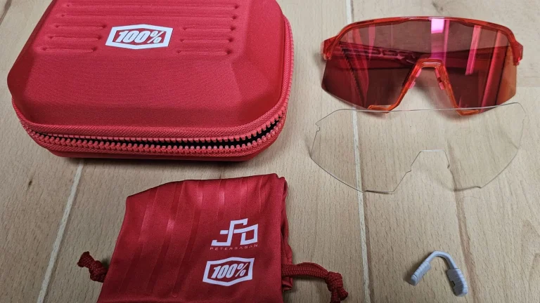 Brýle 100% S3 Gloss Translucent Red/Hiper Red Mirror Lens, limitovaná edice Peter Sagan