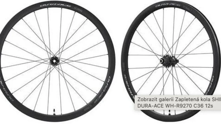 Nová zapletená kola SHIMANO DURA ACE WH-R9270 C36 12s