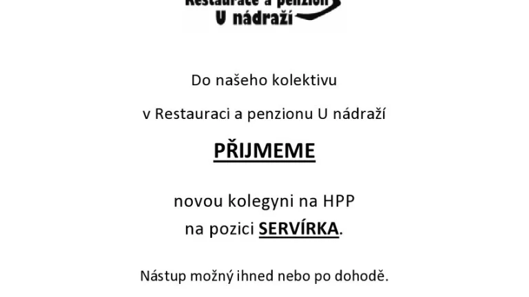 Servírka/ Číšník