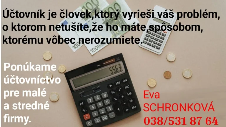Ponúkam externé účtovné služby
