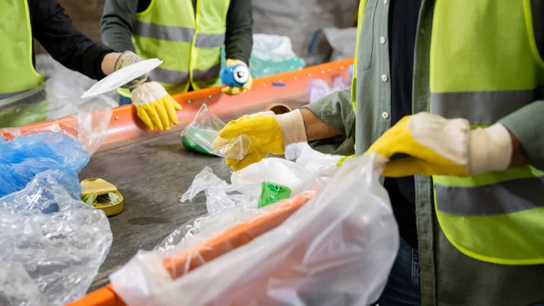 Stabilní práce v OC Chodov – třídění a lisování odpadu