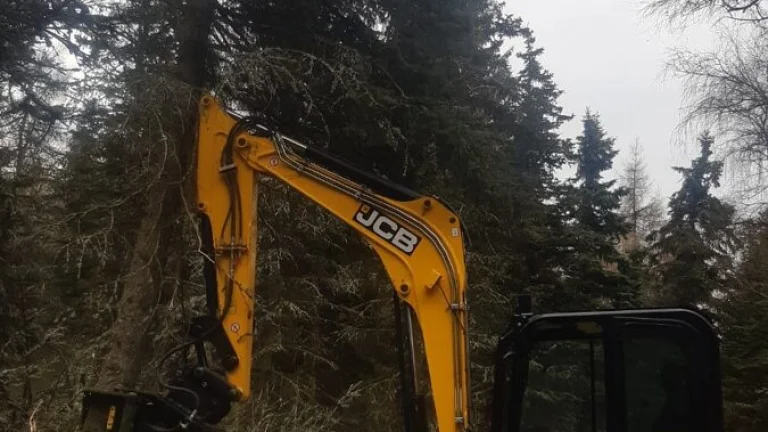 Operátor štípacího bagru JCB