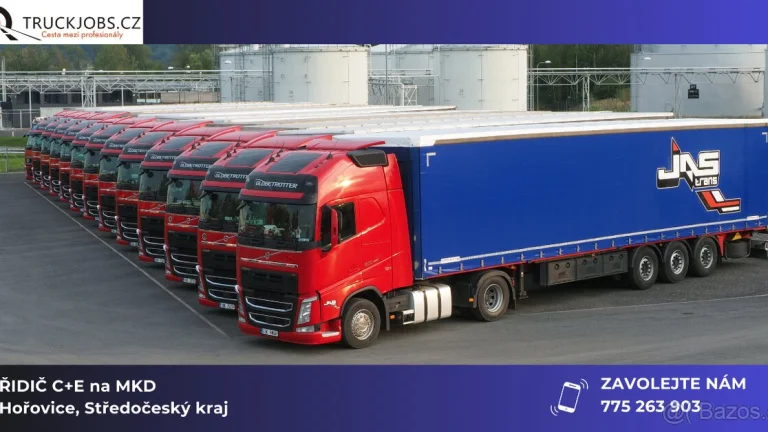 JAS TRANS přijme řidiče/řidičku C+E na MKD.