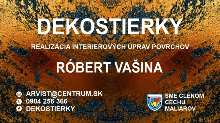 Dekoratívne omietky - stierky a dekoratívne maliarske prace