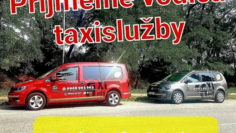 Prijmeme vodica vozidla taxisluzby