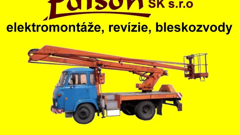 elektrické prípojky,práce s plošinou