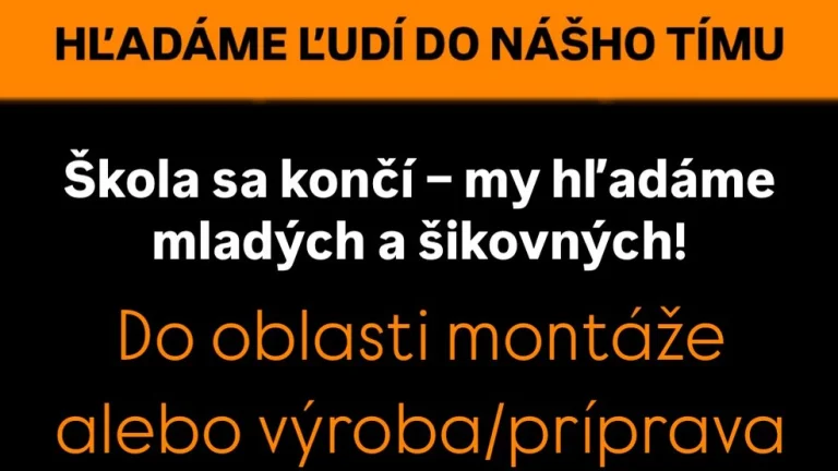Práca montažik alebo príprava vo výrobe
