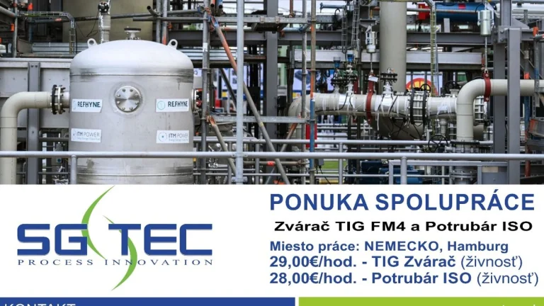 TIG Zvárač FM4 a Potrubár ISO - Hamburg, Nemecko