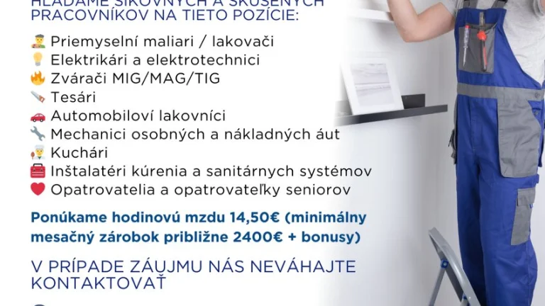 Poď pracovať do Nemecka (zmluvu + hradené ubytovanie)