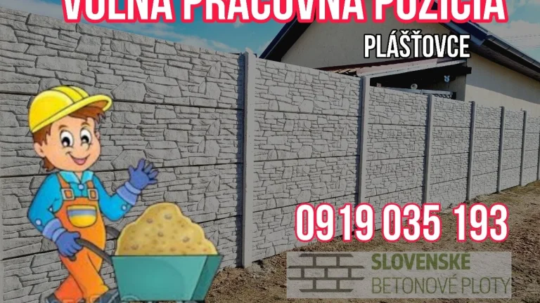 Hľadáme zamestnanca PLÁŠŤOVCE