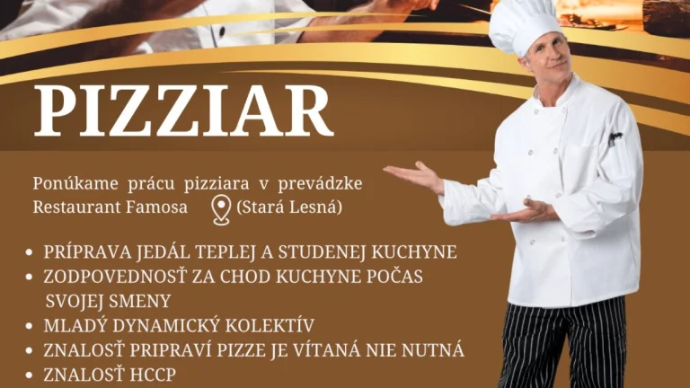Hľadáme do nášho tímu Pizziara
