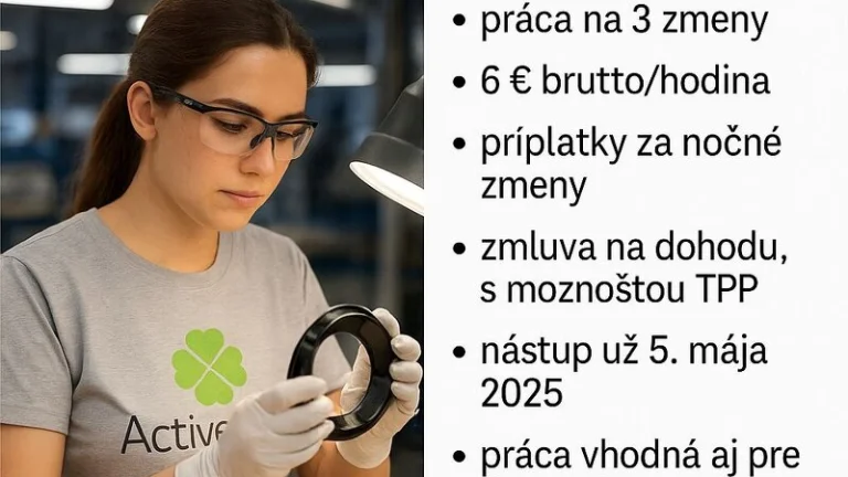 kontrolór - vizuálna kontrola dielov