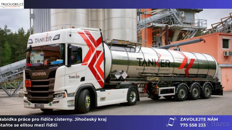 Řidič cisterny. Staňte se elitou mezi řidiči.