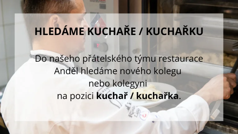Kuchař / kuchařka Praha 5 Anděl