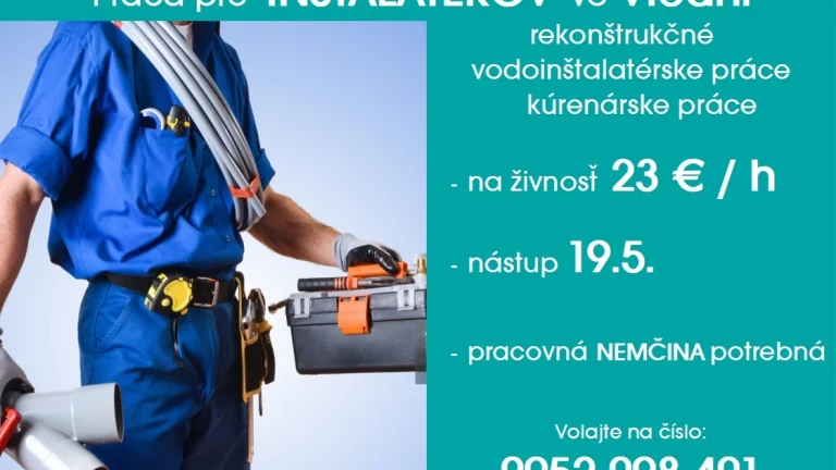 Práce pro INSTALATÉRY