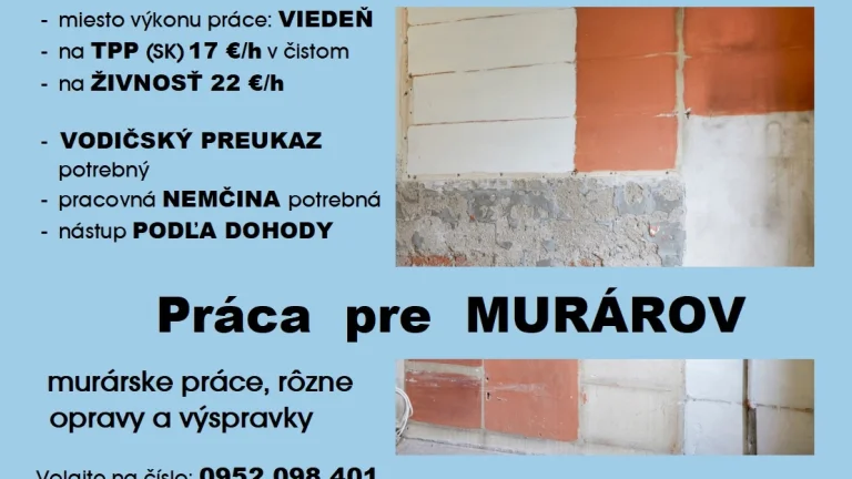 práce pro ZEDNÁŘE