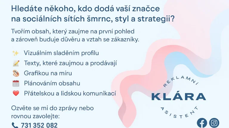 Reklamní asistent (marketing,sociální sítě)