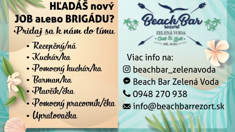 Beach Bar REZORT, ZELENÁ VODA, Nové Mesto nad Váhom