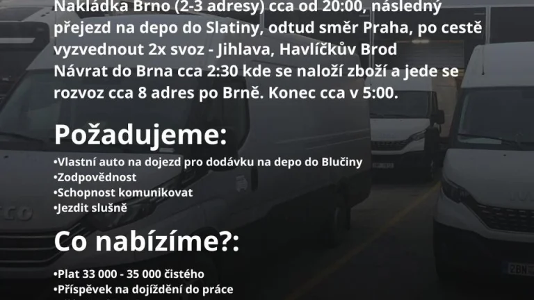 Hledám řidiče SK.B