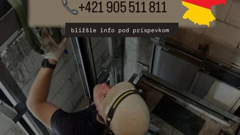 👷‍HĽADÁME SPOĽAHLIVÝCH MONTÉROV VÝŤAHOV NA PRÁCU V NEMECKU