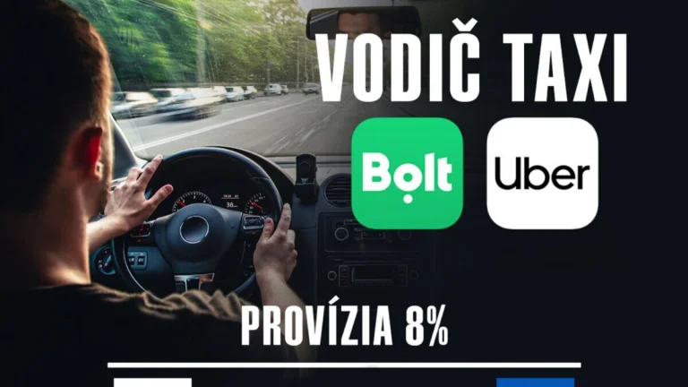 BOLT TAXI VODIČ SLOVENSKO 8% PROVÍZIA