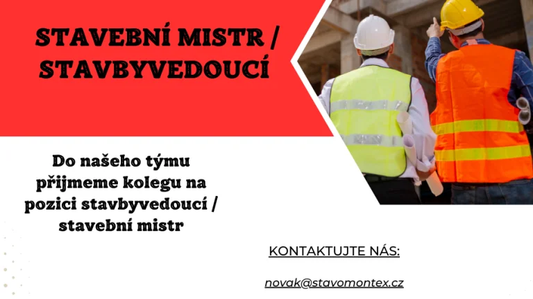 Stavební mistr / stavbyvedoucí