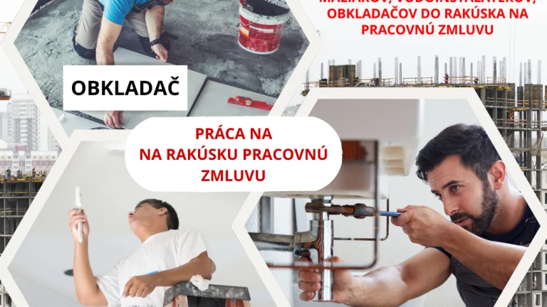 Rakusko pracovna zmluva Maliari Obkladači Vodoinštalateri