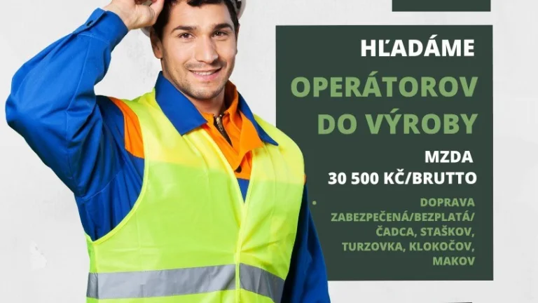 pracuj ako operátor vo výrobe