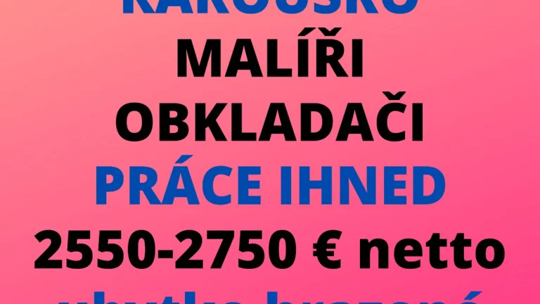 RAKOUSKO: MALÍŘ - OBKLADAČ