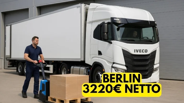 Řidič kamionu C+E BERLIN 3220€ čistého + ubytování