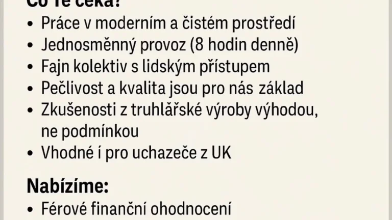Obsluha velkoplošné formátovací pily a olepovačky ABS hran ⚙