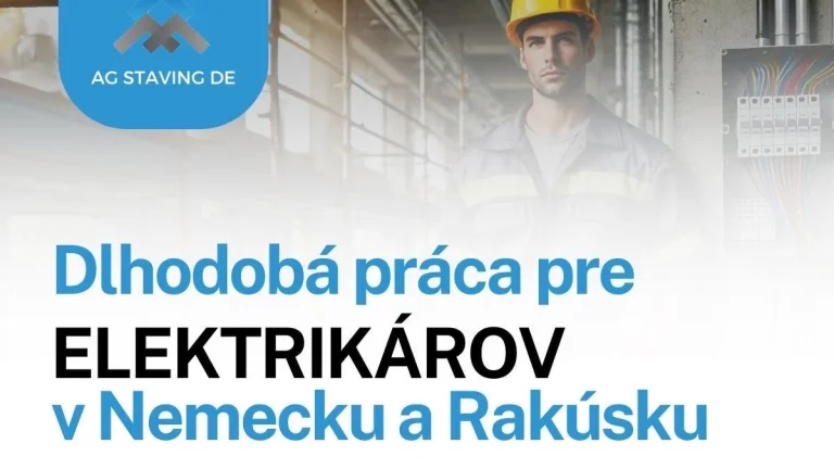 Elektrikar ponuka práce Nemecko a Rakúsko