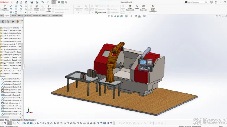 🔧 3D modelovanie v SolidWorkse – symbolicky a spoľahlivo