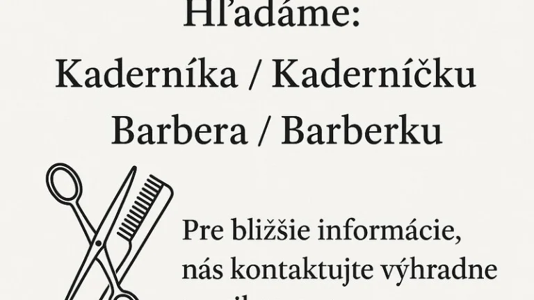 Trenčín KADERNÍK / KADERNÍČKA BARBER / BARBERKA