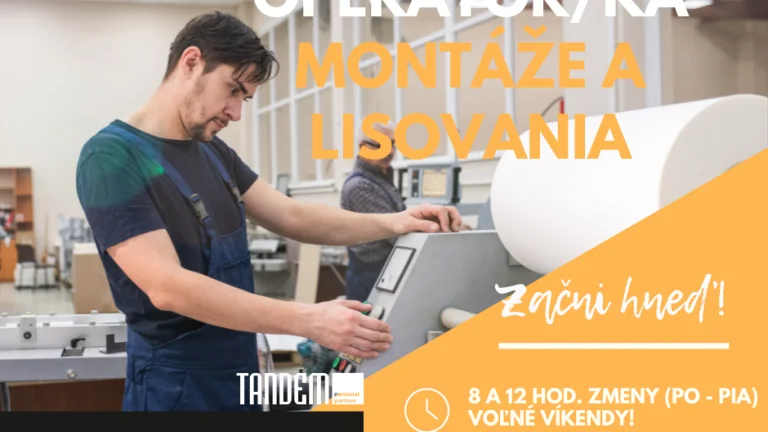 Operátor/ka výroby s nástupom ihneď