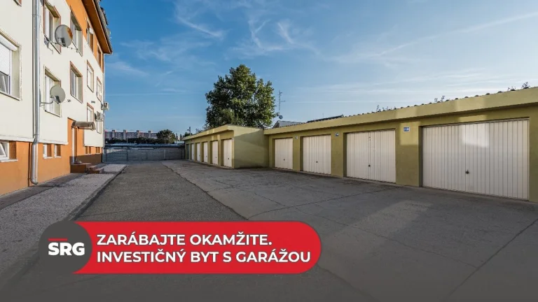SRG | Bohate vybavený 1-izbový byt s garážou aj altánkom