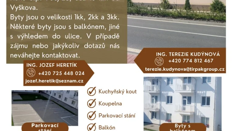 Dlouhodobý pronájem bytů