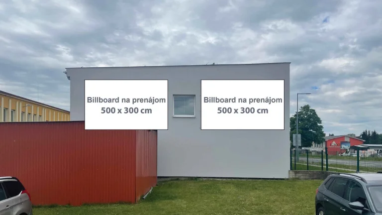 BILLBOARD-REKLAMNÁ PLOCHA-PRENÁJOM