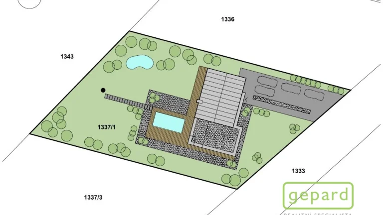 Prodej stavebního pozemku 1500m2, Paběnice okr. Kutná Hora