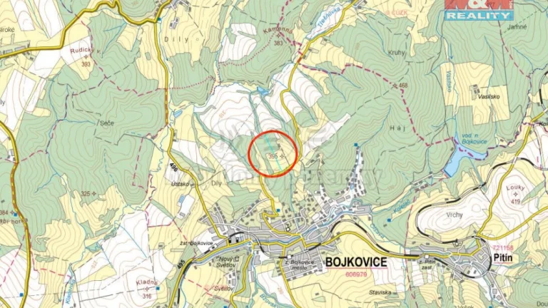 Prodej lesa, 8088 m², Bojkovice