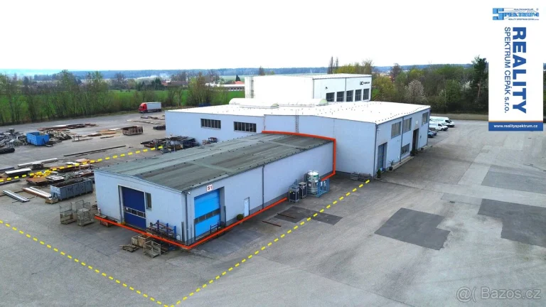 Pronájem výrobní haly, 350 m2 - Lišov, Hůrecká ul.