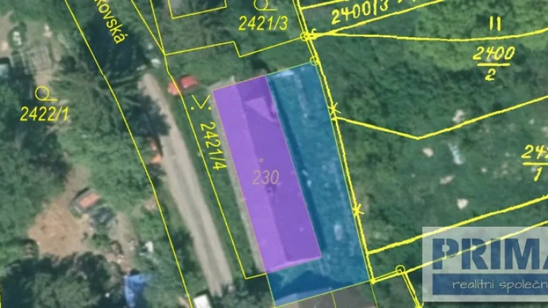 Prodej stavebního pozemku 313 m² Bělá nad Radbuzou