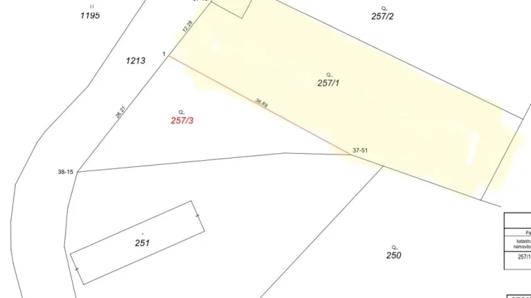 Stavební pozemek 1050m2 - Fryšták osada Vylanta