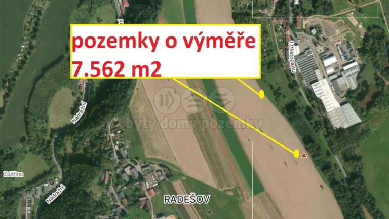 Prodej pole, 7562 m², Police nad Metují