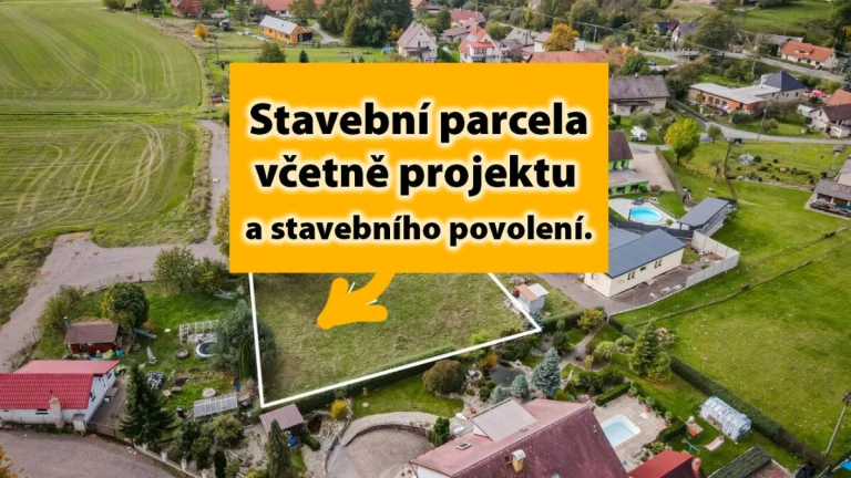 STAVEBNÍ POZEMEK VČETNĚ STAVEBNÍHO POVOLENÍ– OKAMŽITĚ STAVTE