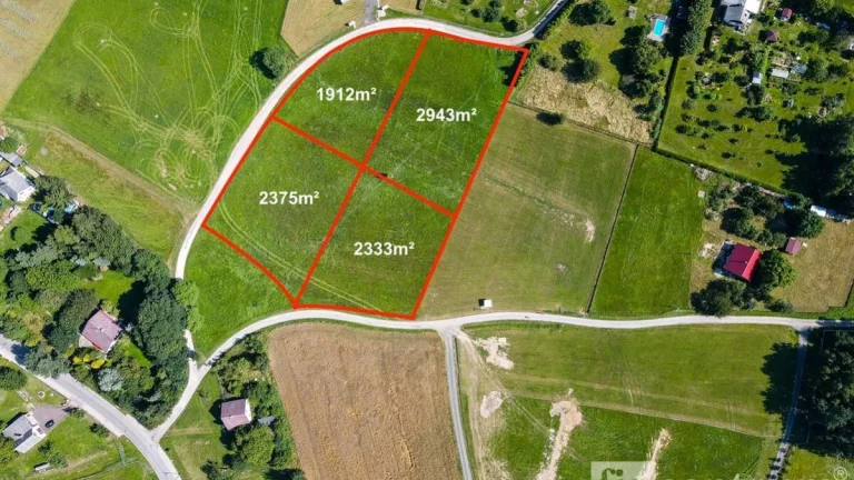 Prodej stavebního pozemku 2943 m2 Vítězná